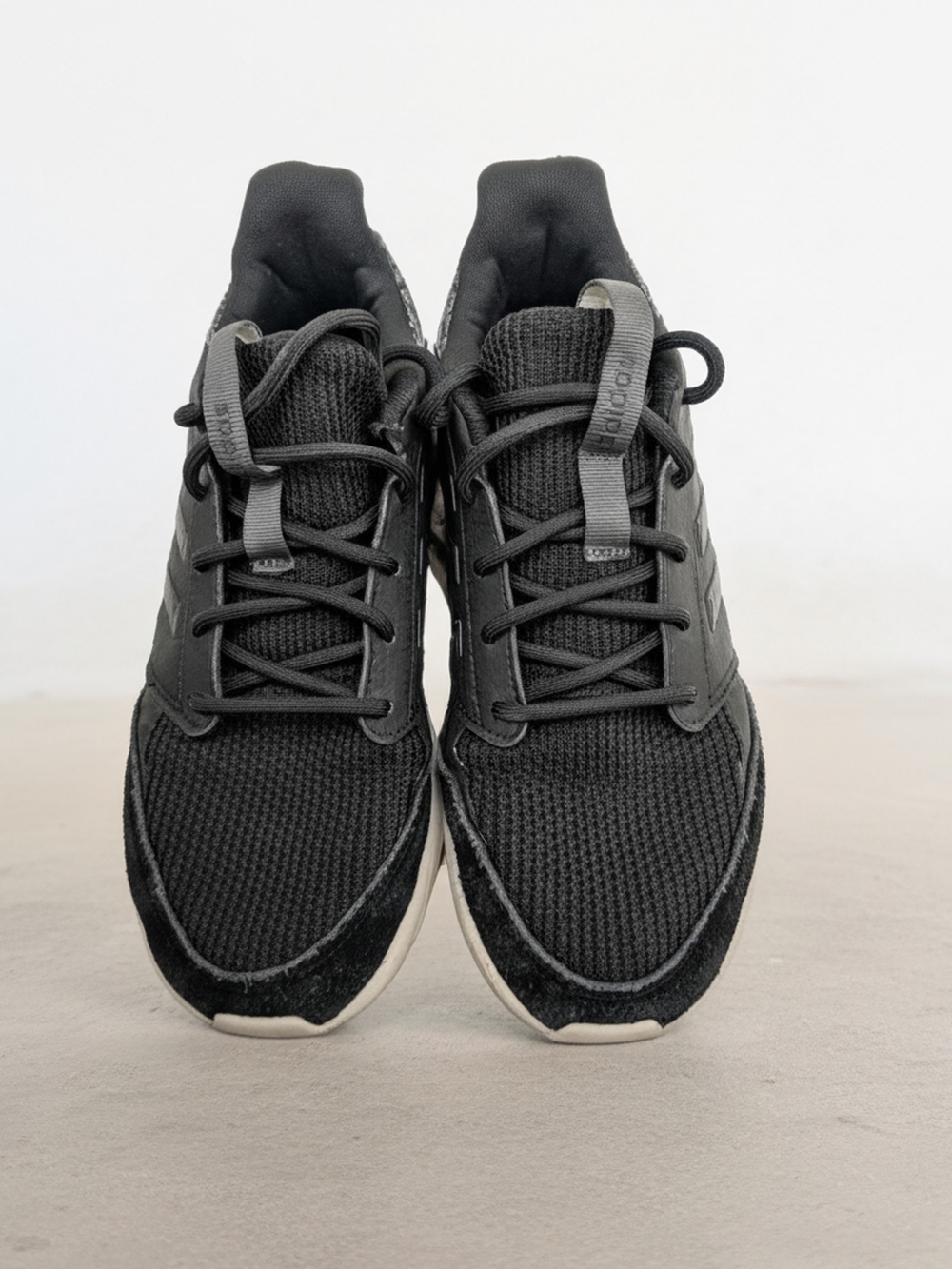adidas Black Mesh Athletic Sneakers